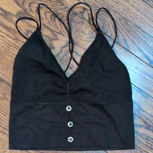 BOGO Crop Camisole with Star Buttons
